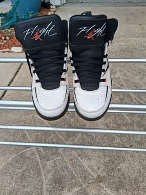 Jordan Men's High-Top Sneakers in Black, White & Red